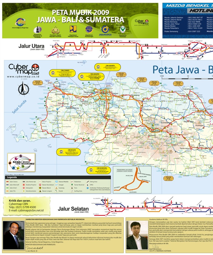 CBN Peta Mudik 2009 Jawa Barat